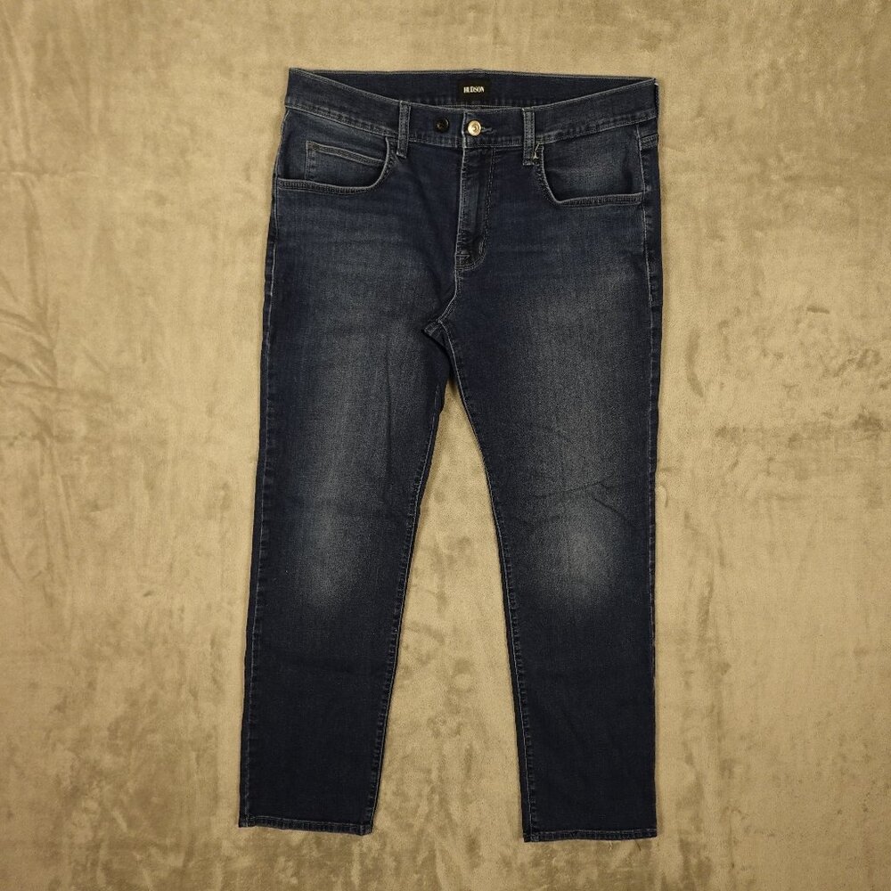 Hudson Byron Slim Straight Jeans Men’s 34 Medium‎ Wash Stretch
